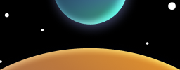 Planet over another one
